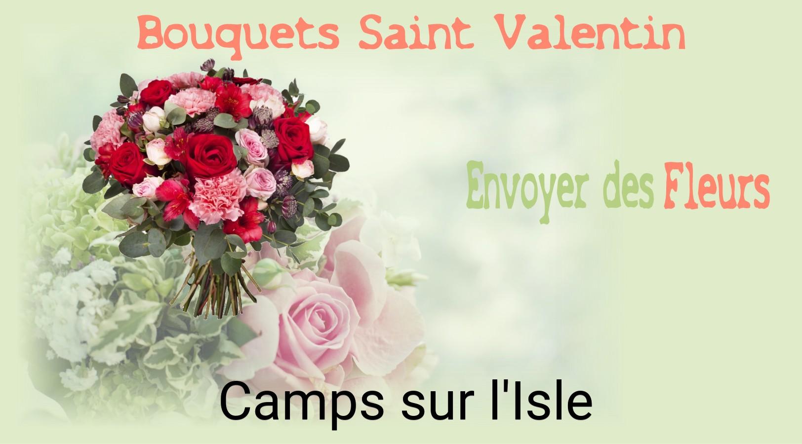 Roses de Saint-Valentin livrées à Camps-sur-l'Isle